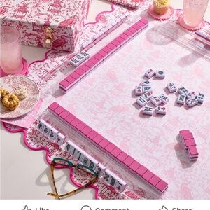 Southern Living Pink Mahjong Set
